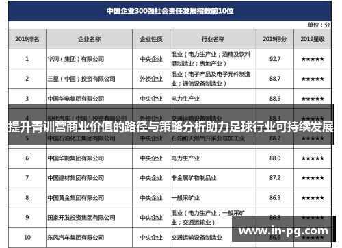 提升青训营商业价值的路径与策略分析助力足球行业可持续发展 提升青训营商业价值的路径与策略分析助力足球行业可持续发展